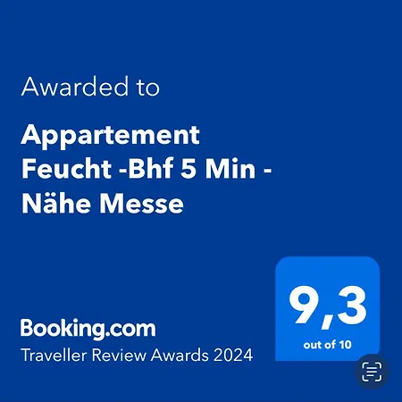 -bhf 5 Min - Naehe Messe Apartment